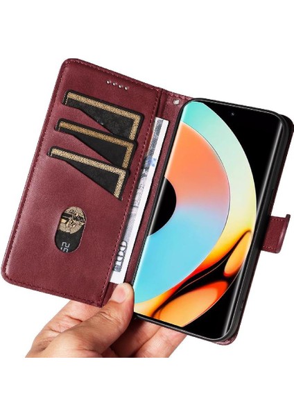 Realme 10 Pro Artı 5g Cüzdan Telefon Kılıfı Için Filp Durumda Preslenmiş Pu Deri (Yurt Dışından) modelleri