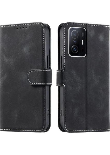 Xiaomi 11T/11T Pro Manyetik Kickstand Pu Deri Cüzdan Kart Için Flip Case (Yurt Dışından)