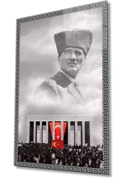 Teknoo- Atatürk Cam Tablo 4 mm Dayanıklı Temperli Cam