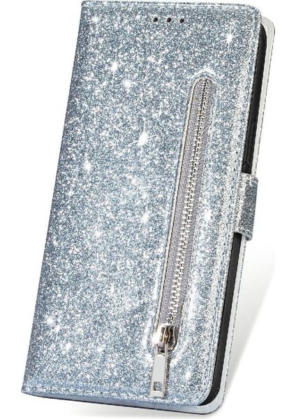 Samsung Galaxy S23 Artı Glitter Cüzdan Kılıf Bilek Için Fermuarlı Cebi Durumda (Yurt Dışından) modelleri