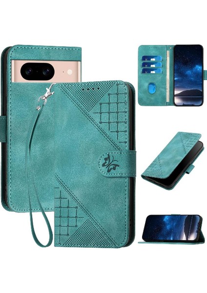 El ile Google Piksel 8A Yüksek Kaliteli Deri Telefon Kılıfı Için Flip Case (Yurt Dışından)