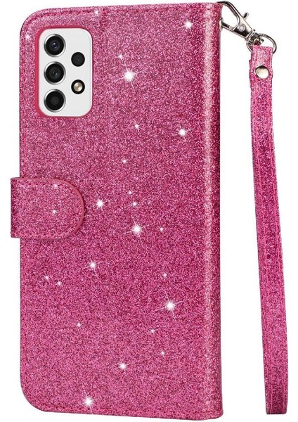 Samsung Galaxy A33 5g Glitter Cüzdan Kılıf Için Fermuarlı Cebi Durumda Manyetik (Yurt Dışından) modelleri