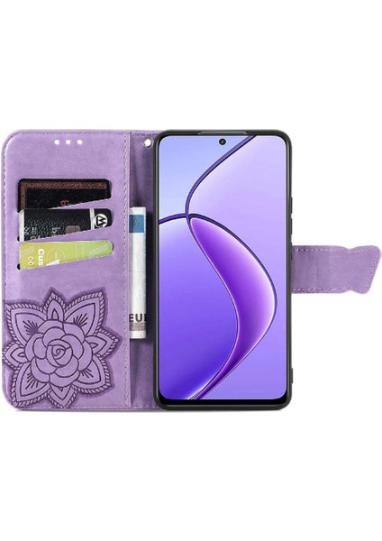 Realme 13 Kelebek Kanat Cüzdan Iş Için Kılıf Çok Renkli (Yurt Dışından)