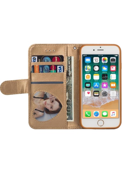 IPhone 7 Için Fermuar Cep Durumda/iphone 8 Bilek Kayışı Manyetik Kapatma Pu (Yurt Dışından)