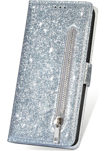 IPhone 13 Mini Manyetik Kapatma Glitter Cüzdan Pu Için Fermuarlı Cebi Durumda (Yurt Dışından) fiyatları