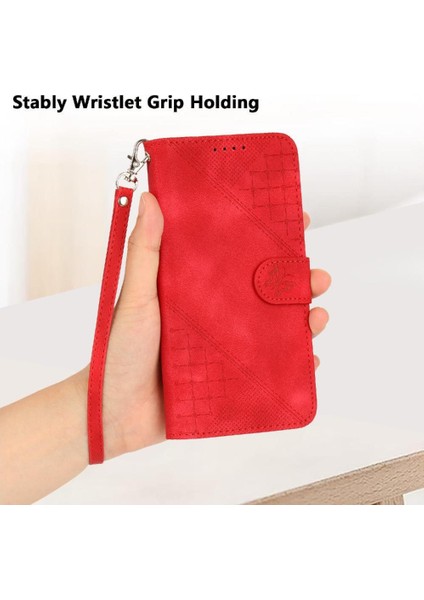 Ayrılabilir El Kayışı Kabartmalı Yüksek ile Google Piksel 7 Pro Için Flip Case (Yurt Dışından)