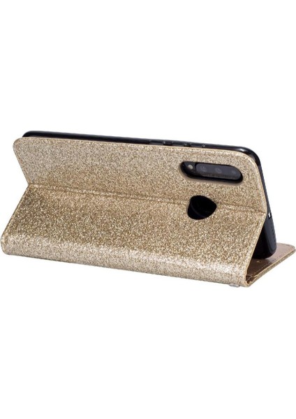 Huawei P30 Lite Glitter Cüzdan Kılıf Bilek Kayışı Için Fermuarlı Cebi Durumda (Yurt Dışından) fırsatları