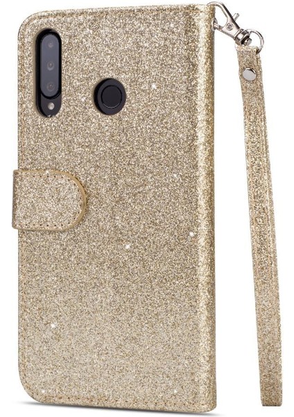 Huawei P30 Lite Glitter Cüzdan Kılıf Bilek Kayışı Için Fermuarlı Cebi Durumda (Yurt Dışından) indirimleri
