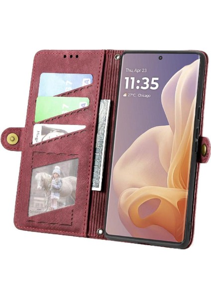 Realme 13 Flip Kapak Cüzdan Için Flip Case Basit Iş Darbeye Vaka (Yurt Dışından) indirimleri
