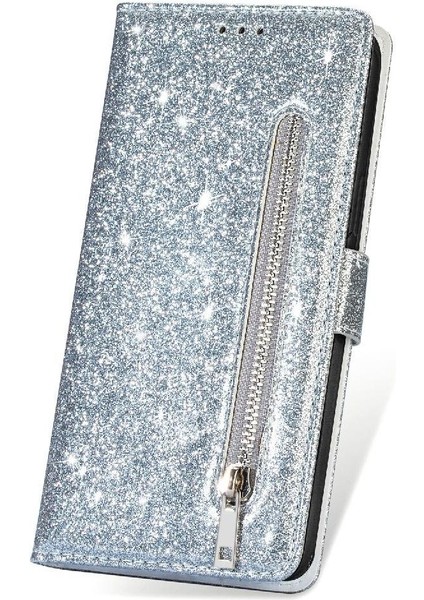 Samsung Galaxy S23 Glitter Cüzdan Kılıf Bilek Kayışı Için Fermuarlı Cebi Durumda (Yurt Dışından) fırsatları