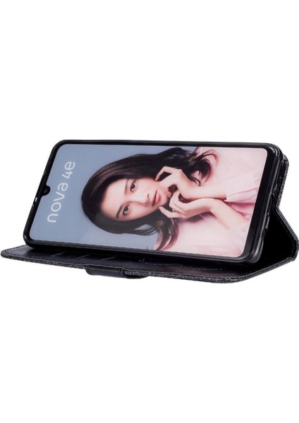 Huawei P30 Lite Glitter Cüzdan Kılıf Bilek Kayışı Için Fermuarlı Cebi Durumda (Yurt Dışından) fiyatları