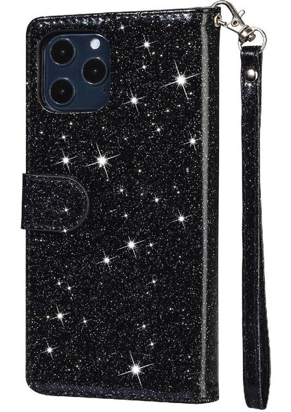 IPhone 12 Pro Max Pu Deri Manyetik Kapatma Için Fermuarlı Cebi Durumda (Yurt Dışından)