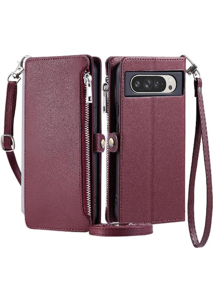 Google Piksel 9 Pro Xl Rfıd Engelleme 9 Kart Yuvaları Uzun Için Crossbody Durumda (Yurt Dışından)