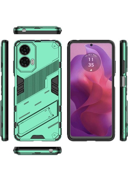 Motorola Moto G24 4g Koruyucu Kapak Için Kılıf Sağlam Askeri Kickstand (Yurt Dışından) modelleri