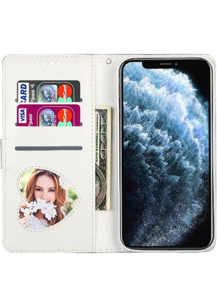 IPhone 11 Için Fermuarlı Cebi Durumda Pu Deri Manyetik Kapatma Glitter (Yurt Dışından) modelleri