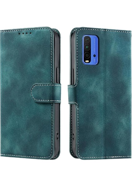 Xiaomi Redmi Için Flip Case 9 Güç Kickstand Pu Deri Manyetik Bilek (Yurt Dışından)