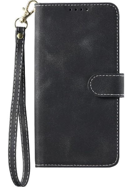 Huawei P30 Lite Manyetik Bilek Kayışı Pu Deri Cüzdan Kartı Için Flip Case (Yurt Dışından)