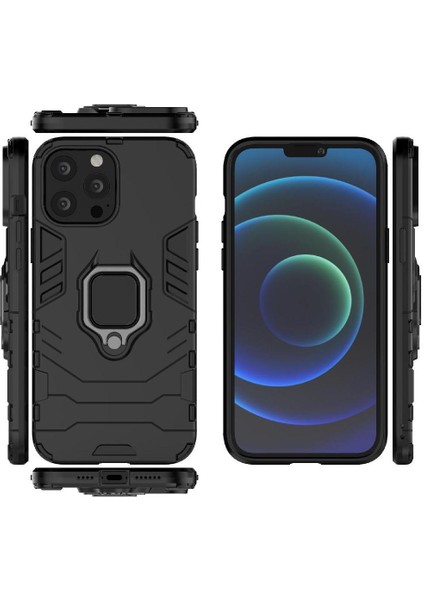 Halka Araba Montaj Kickstand Durumda IPhone 13 Pro Max Metal Halka Tutucu (Yurt Dışından)