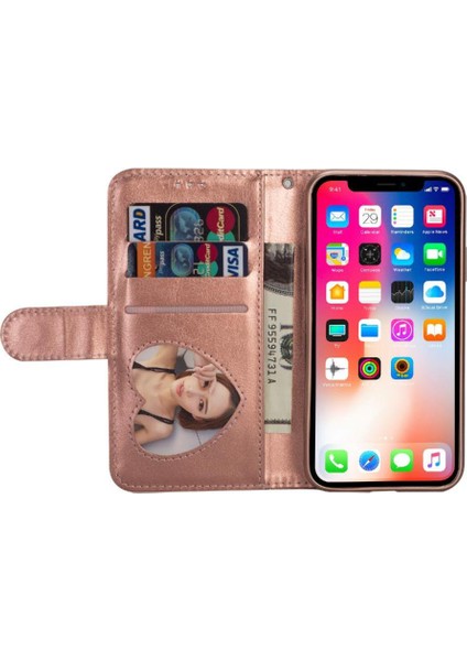IPhone Xs Max Kart Tutucu Manyetik Kapatma Cüzdan Için Fermuarlı Cebi Durumda (Yurt Dışından)