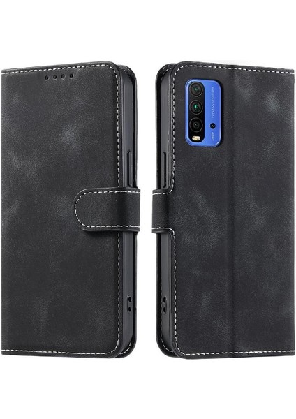 Xiaomi Redmi Için Flip Case 9 Güç Kickstand Pu Deri Manyetik Bilek (Yurt Dışından)