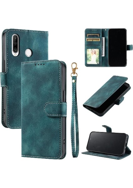 Huawei P30 Lite Manyetik Bilek Kayışı Pu Deri Cüzdan Kartı Için Flip Case (Yurt Dışından) indirimleri