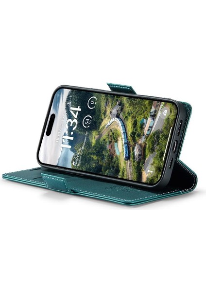 IPhone 16 Pro Kart Yuvası Kickstand Anti Dolandırıcılık Cüzdan Durumda (Yurt Dışından)