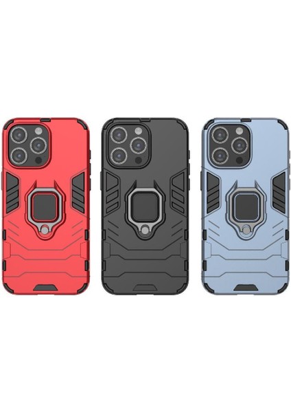 Halka Araba Montaj Kickstand Durumda IPhone 15 Pro Max Kickstand Askeri (Yurt Dışından)