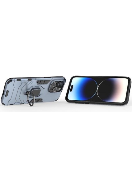 Halka Araba Montaj Kickstand Durumda IPhone 15 Pro Max Kickstand Askeri (Yurt Dışından)