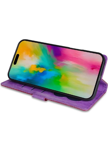 IPhone 16 Için Fermuar Cep Durumda Artı Pu Deri Kart Tutucu Manyetik (Yurt Dışından)