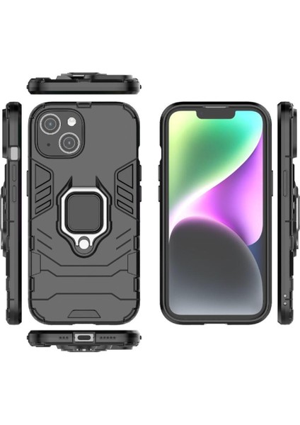 Halka Araba Montaj Kickstand Durumda IPhone 15 Için Metal Halka Tutucu Askeri (Yurt Dışından) fırsatları