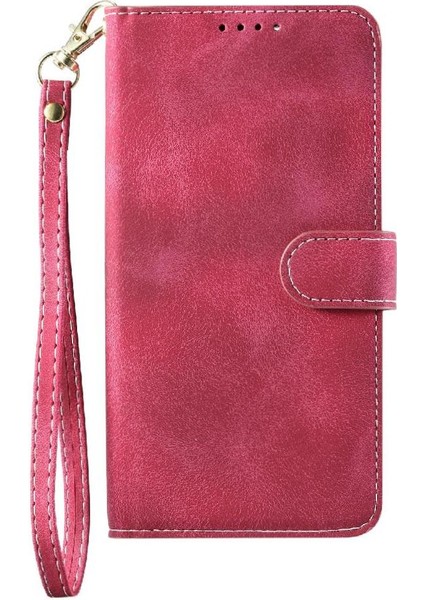 Huawei P30 Lite Manyetik Bilek Kayışı Pu Deri Cüzdan Kartı Için Flip Case (Yurt Dışından)