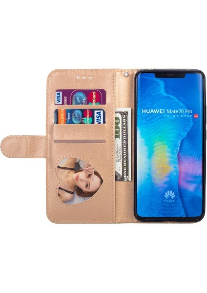 Huawei Mate 20 Pro Için Fermuar Cep Durumda Pu Deri Kart Tutucu Bilek (Yurt Dışından)