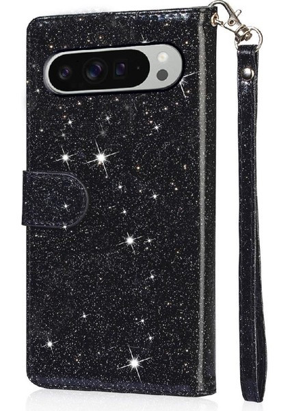 Google Piksel 9/9 Pro Bilek Kayışı Glitter Cüzdan Pu Için Fermuarlı Cebi Durumda (Yurt Dışından) modelleri