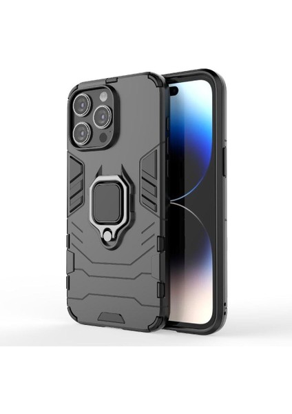 Halka Araba Montaj Kickstand Durumda IPhone 15 Pro Max Kickstand Askeri (Yurt Dışından)