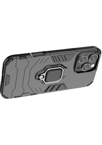Halka Araba Montaj Kickstand Durumda IPhone 16 Için Pro Max Kickstand Askeri (Yurt Dışından)