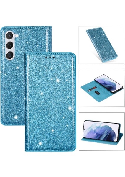 Samsung Galaxy S24 Artı Flip Case Cüzdan Kart Tutucu Için Glitter Flip Case (Yurt Dışından)