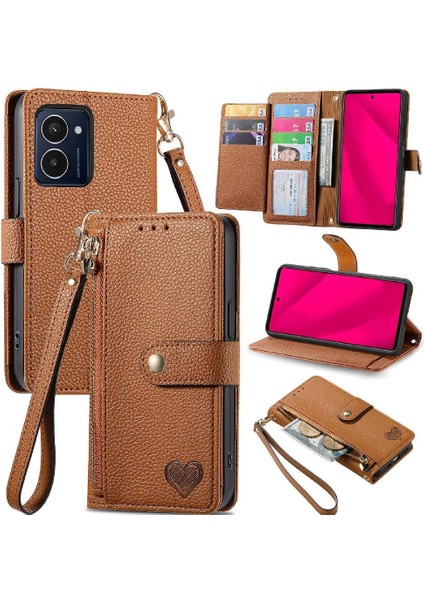 Hmd Darbe Pro Cüzdan Fermuar Darbeye Deri Kılıf Aşk Için Flip Case (Yurt Dışından)