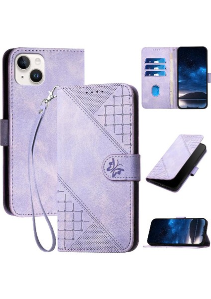 IPhone 15 Için Flip Case Artı Yüksek Kaliteli Deri Telefon Kılıfı ve Kredi (Yurt Dışından)