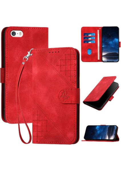 Ayrılabilir ile IPhone 5s Yüksek Kalite Deri Telefon Kılıfı Için Flip Case (Yurt Dışından)