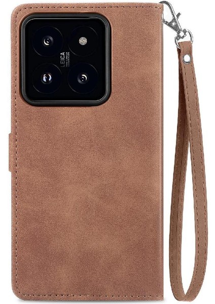 Xiaomi 14T Pro Iş Çoklu Kart Yuvası Çok Renkli Cüzdan Flip Için Kılıf (Yurt Dışından) modelleri