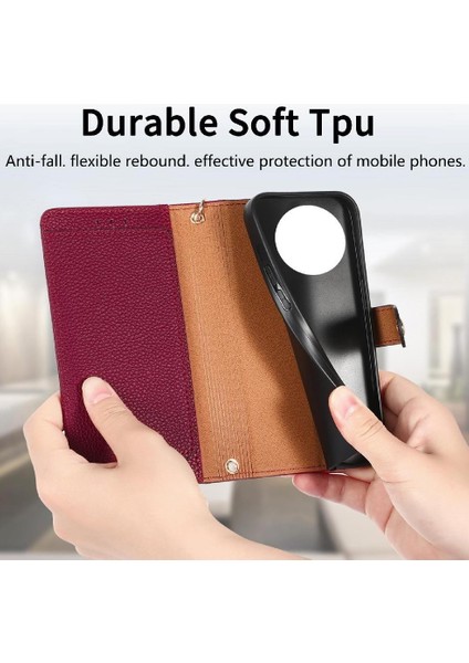 Oppo Oppo 12F Cüzdan Aşk Darbeye Deri Kılıf Fermuar Için Flip Case (Yurt Dışından)