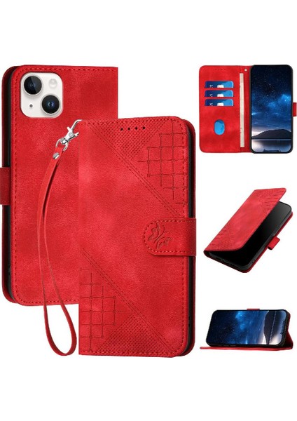 Ayrılabilir El ile IPhone 14 Artı ve Kredi Kartı Yuvası Için Flip Case (Yurt Dışından)