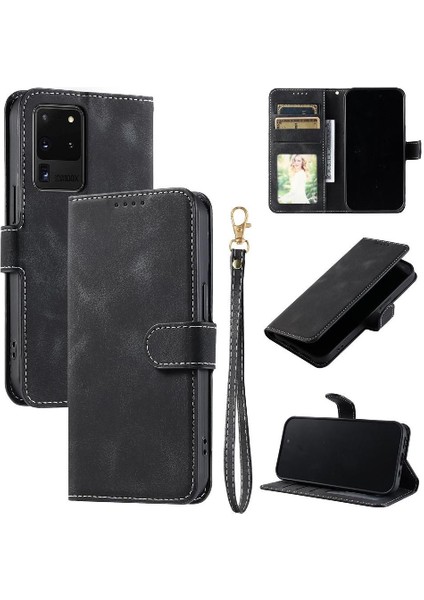 Samsung Galaxy S20 Ultra Pu Deri Manyetik Bilek Kayışı Için Flip Case (Yurt Dışından) fırsatları