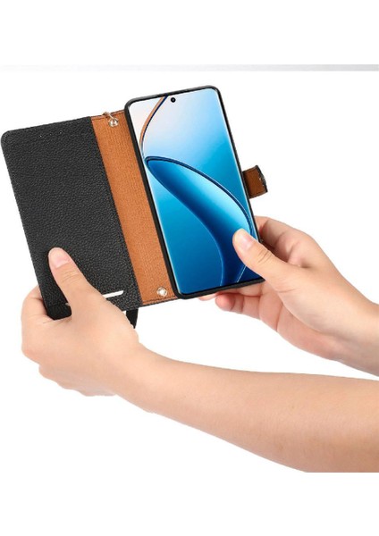 Realme 13 Cüzdan Darbeye Deri Kılıf Fermuar Aşk Için Flip Case (Yurt Dışından)
