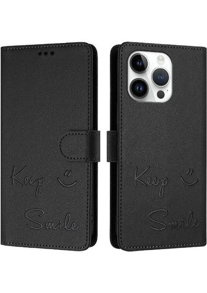 IPhone 13 Için Kılıf Pro Max Kapak Kapak Rfıd Engelleme Kart Tutucu Cüzdan Pu (Yurt Dışından)