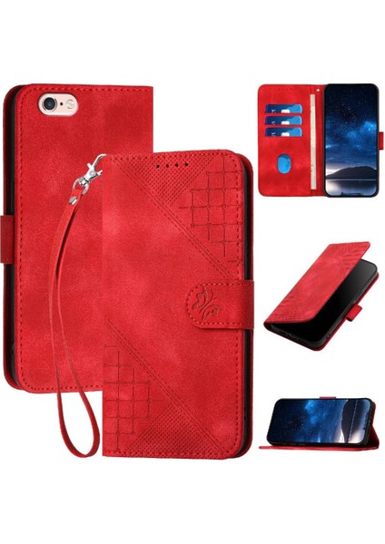IPhone 6 Için Flip Case Artı/6s Artı Ayrılabilir ve Kabartmalı Kelebek (Yurt Dışından)