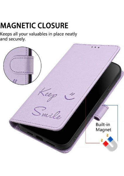 IPhone 13 Için Kılıf Pro Max Kapak Kapak Rfıd Engelleme Kart Tutucu Cüzdan Pu (Yurt Dışından)