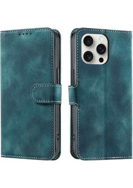 IPhone 16 Için Flip Case Pro Max Manyetik Cüzdan Kart Yuvaları Pu Deri (Yurt Dışından)