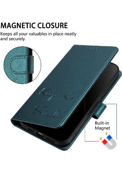 IPhone 14 Için Kılıf Artı Kart Tutucu Cüzdan Rfıd Engelleme Pu Deri Flıp (Yurt Dışından)