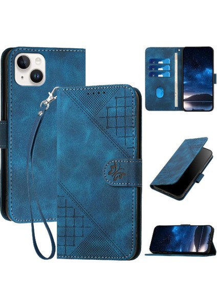 IPhone 15 Için Flip Case Artı Yüksek Kaliteli Deri Telefon Kılıfı ve Kredi (Yurt Dışından)